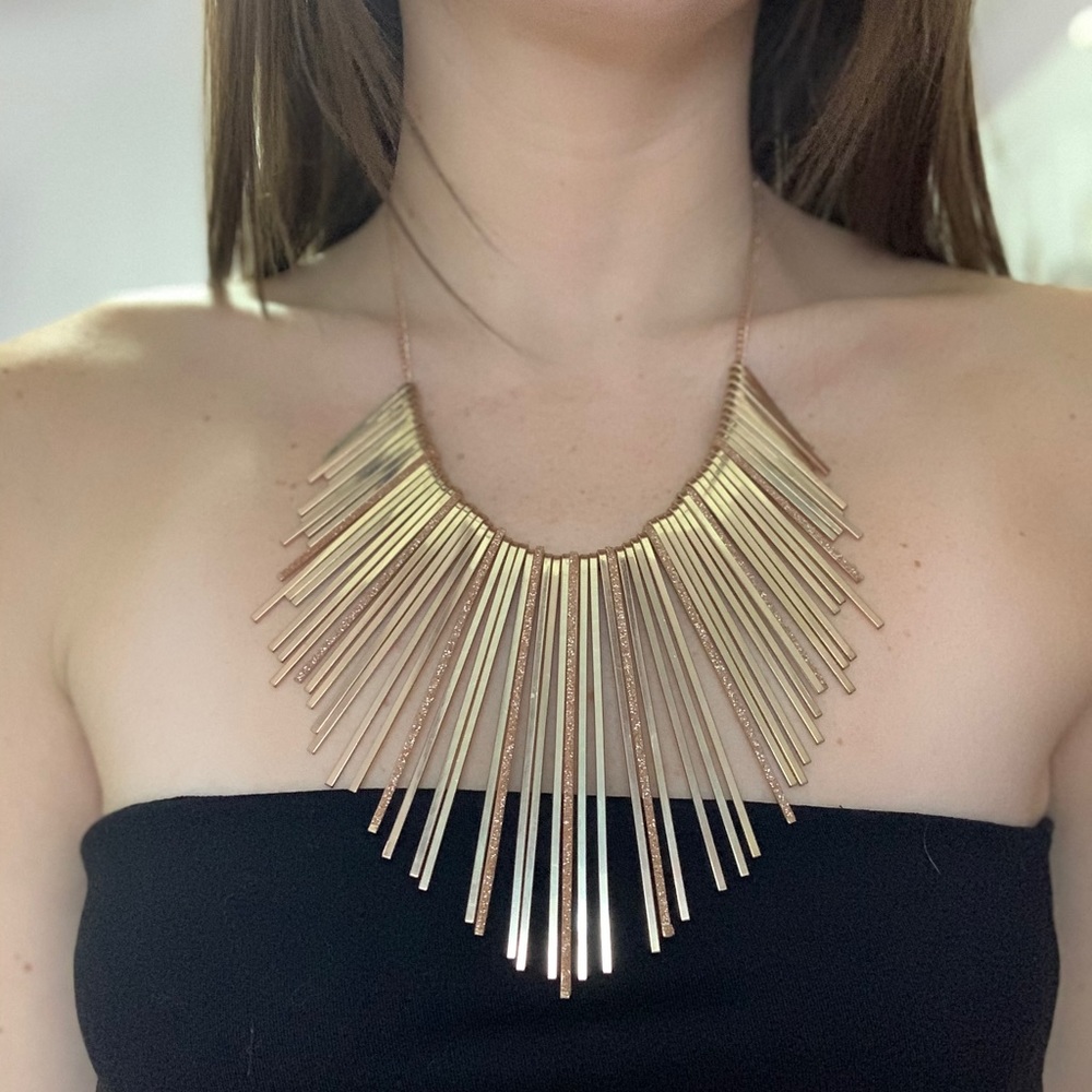 Rose Gold Statement Necklace ✨